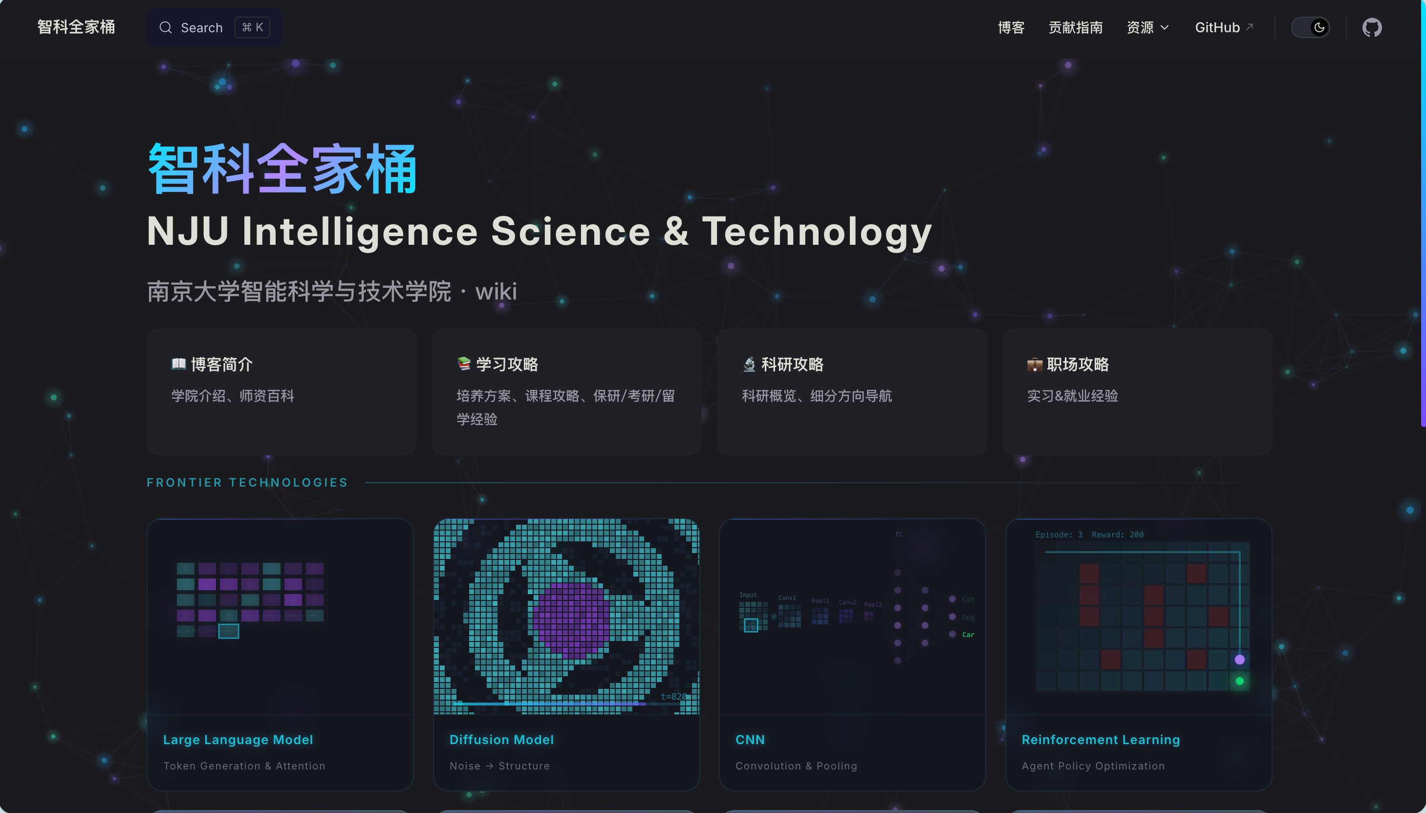 NJUIS-Wiki 网站界面截图